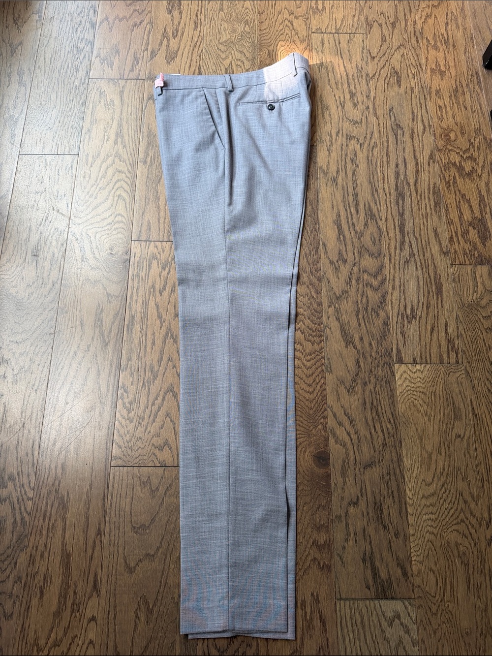Men's Light Gray Topman Dress Pants - Classic Tailored Fit